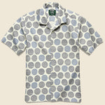 Zig Zag Dot Shirt - White/Blue - Gitman Vintage - STAG Provisions - Tops - S/S Woven - Dot