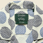 Zig Zag Dot Shirt - White/Blue - Gitman Vintage - STAG Provisions - Tops - S/S Woven - Dot