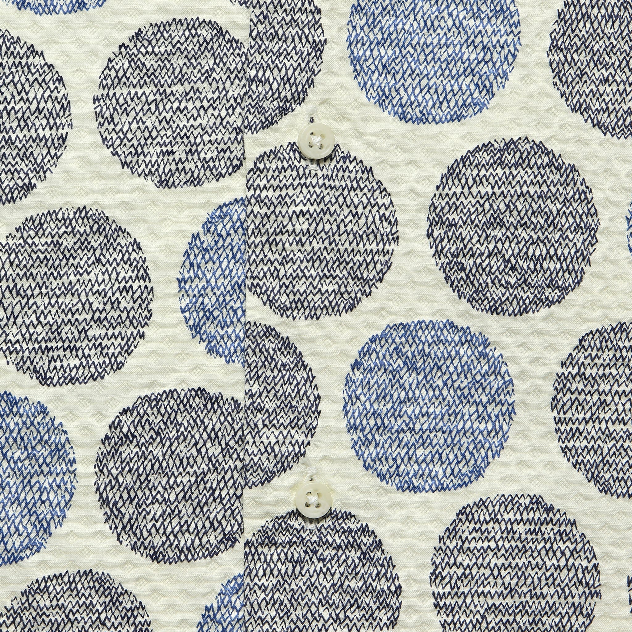 Zig Zag Dot Shirt - White/Blue - Gitman Vintage - STAG Provisions - Tops - S/S Woven - Dot
