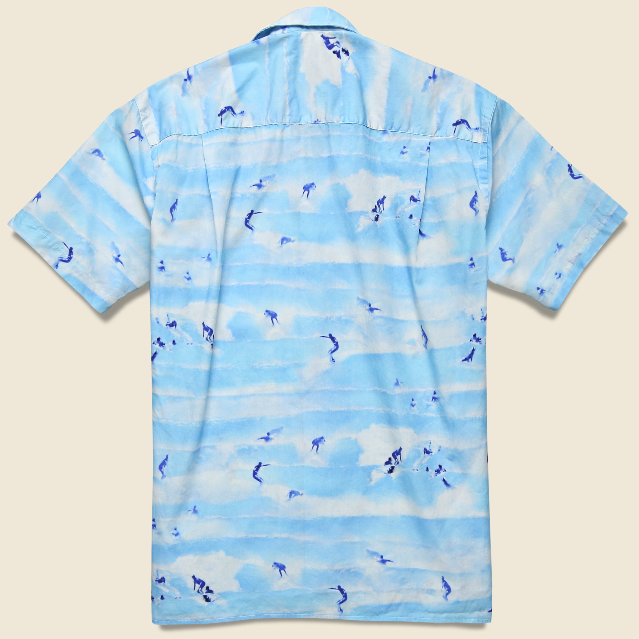 
                          Rockaway Beach Camp Shirt - Sky Blue - Gitman Vintage - STAG Provisions - Tops - S/S Woven - Other Pattern
                        