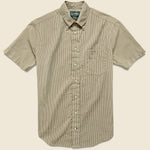 Tonal Stripe Seersucker Oxford Shirt - Khaki - Gitman Vintage - STAG Provisions - Tops - S/S Woven - Other Pattern