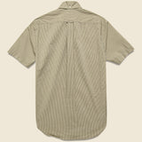 Tonal Stripe Seersucker Oxford Shirt - Khaki - Gitman Vintage - STAG Provisions - Tops - S/S Woven - Other Pattern