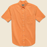Neon Stripe Seersucker Oxford Shirt - Orange - Gitman Vintage - STAG Provisions - Tops - S/S Woven - Other Pattern