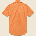 Neon Stripe Seersucker Oxford Shirt - Orange - Gitman Vintage - STAG Provisions - Tops - S/S Woven - Other Pattern