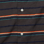 Terry-Cloth Border Barre Camp Shirt - Brown - Gitman Vintage - STAG Provisions - Tops - S/S Woven - Stripe
