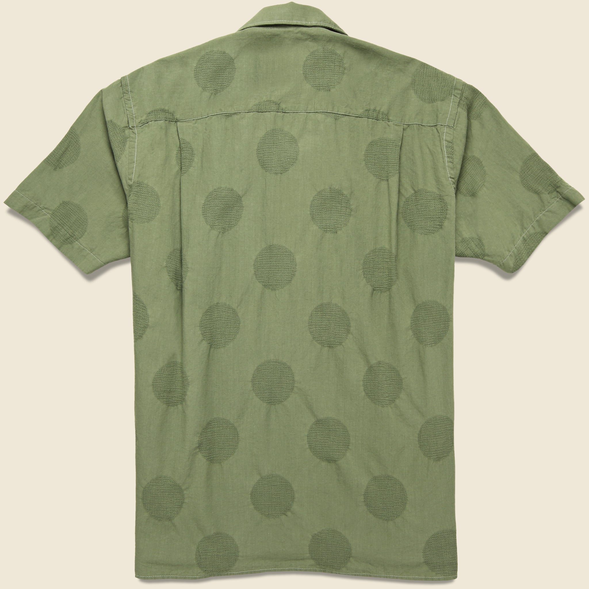 
                          Dobby Dot Camp Shirt - Olive - Gitman Vintage - STAG Provisions - Tops - S/S Woven - Dot
                        