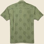 Dobby Dot Camp Shirt - Olive - Gitman Vintage - STAG Provisions - Tops - S/S Woven - Dot