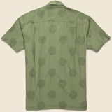 Dobby Dot Camp Shirt - Olive - Gitman Vintage - STAG Provisions - Tops - S/S Woven - Dot