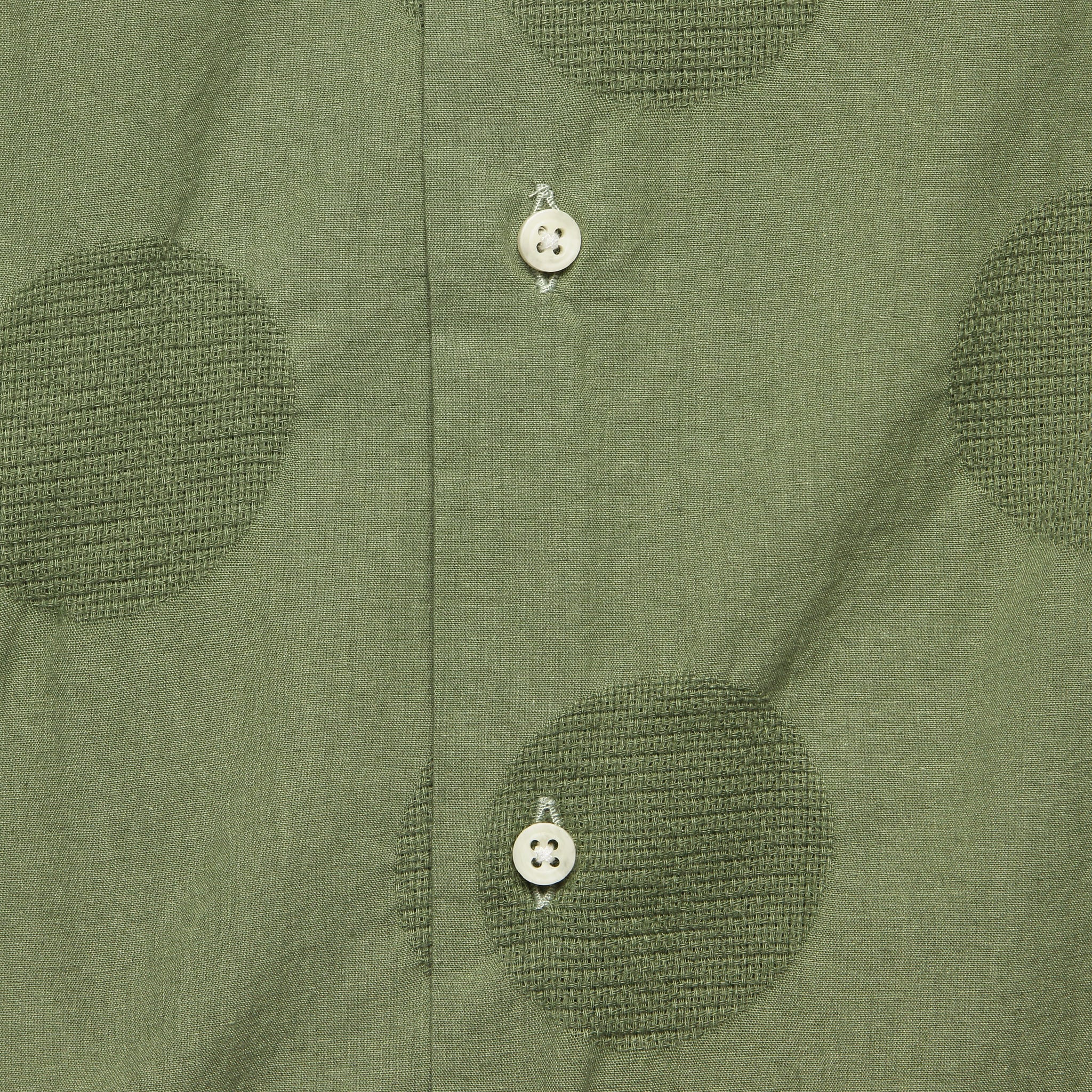 Dobby Dot Camp Shirt - Olive - Gitman Vintage - STAG Provisions - Tops - S/S Woven - Dot