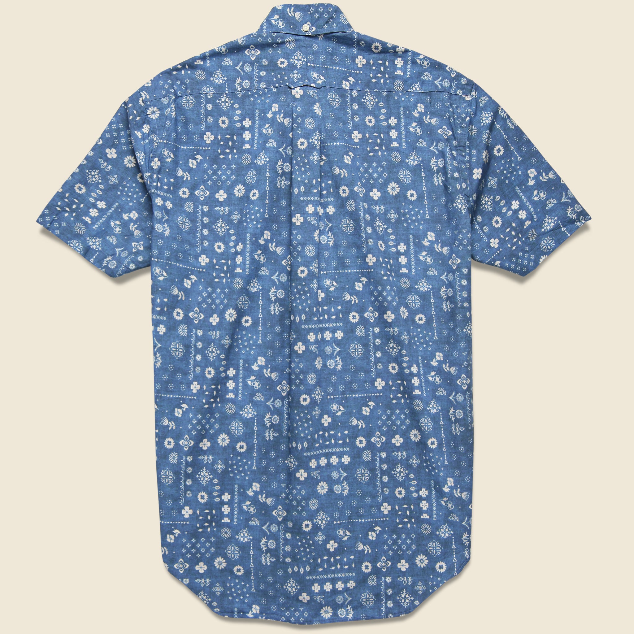 
                          Bandana Print Shirt - Indigo - Gitman Vintage - STAG Provisions - Tops - S/S Woven - Other Pattern
                        