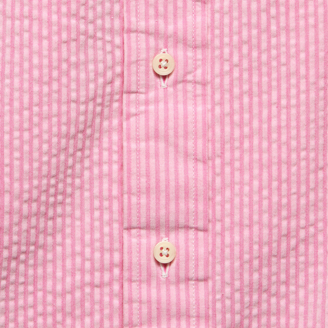 Tonal Seersucker Shirt - Pink - Gitman Vintage - STAG Provisions - Tops - S/S Woven - Other Pattern