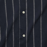 Metalic Stripe Camp Shirt - Navy - Gitman Vintage - STAG Provisions - Tops - S/S Woven - Stripe