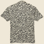Camp Collar Zebra Print Shirt - Black/White - Gitman Vintage - STAG Provisions - Tops - S/S Woven - Other Pattern