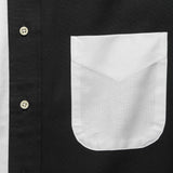 Mixed Panel Oxford - Black/White - Gitman Vintage - STAG Provisions - Tops - S/S Woven - Other Pattern