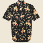 Cowboy Print Shirt - Black - Gitman Vintage - STAG Provisions - Tops - S/S Woven - Other Pattern