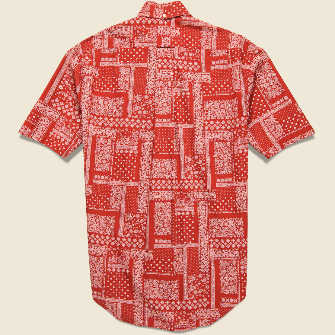 Bandana Print Shirt - Red - Gitman Vintage - STAG Provisions - Tops - S/S Woven - Other Pattern