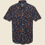 Cherry Print Shirt - Navy - Gitman Vintage - STAG Provisions - Tops - S/S Woven - Other Pattern