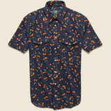 Cherry Print Shirt - Navy - Gitman Vintage - STAG Provisions - Tops - S/S Woven - Other Pattern