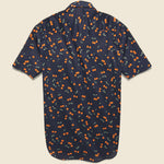 Cherry Print Shirt - Navy - Gitman Vintage - STAG Provisions - Tops - S/S Woven - Other Pattern