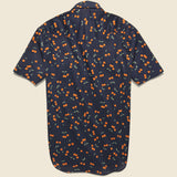 Cherry Print Shirt - Navy - Gitman Vintage - STAG Provisions - Tops - S/S Woven - Other Pattern
