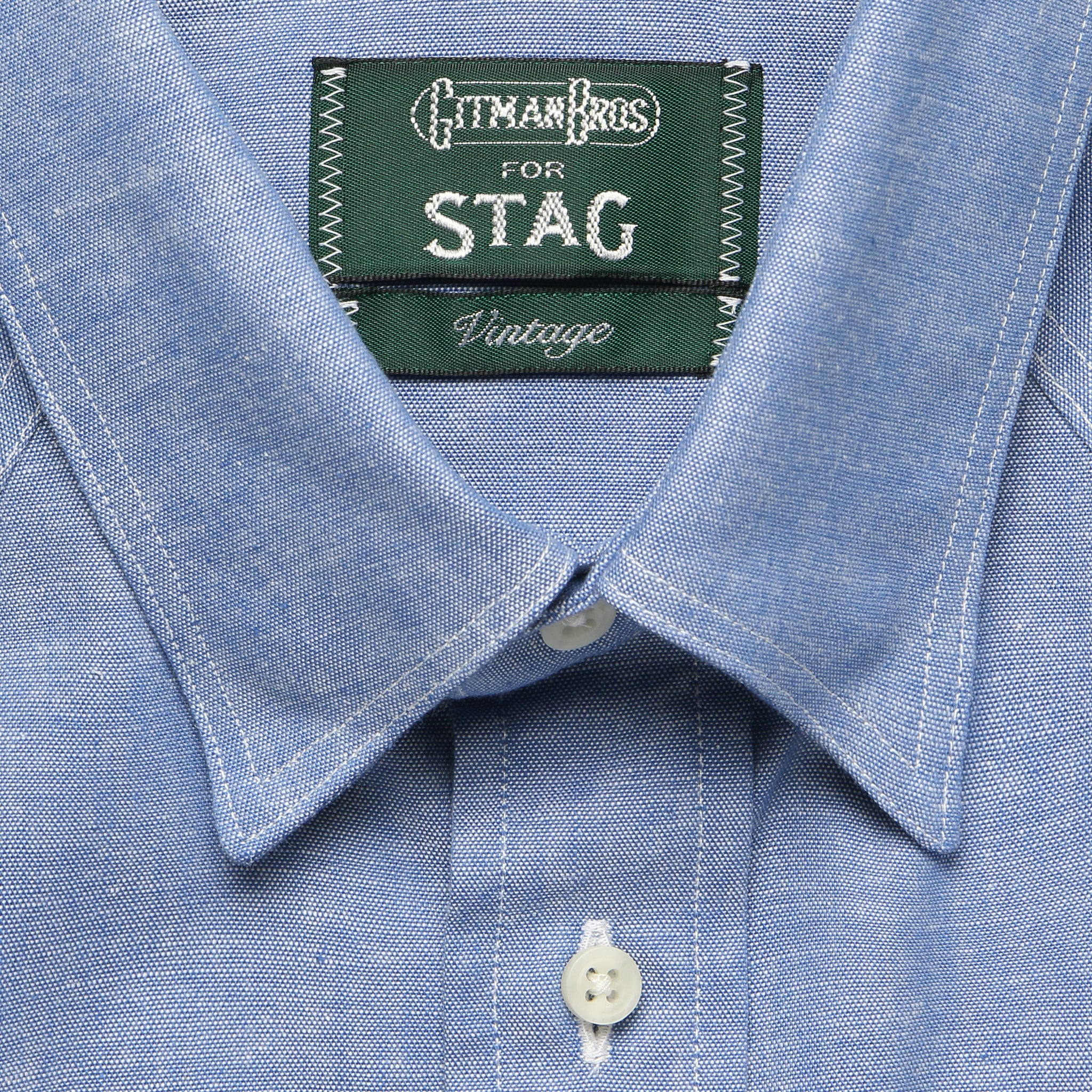 Howdy Chambray Western Shirt - Indigo - Gitman Vintage - STAG Provisions - Tops - S/S Woven - Other Pattern