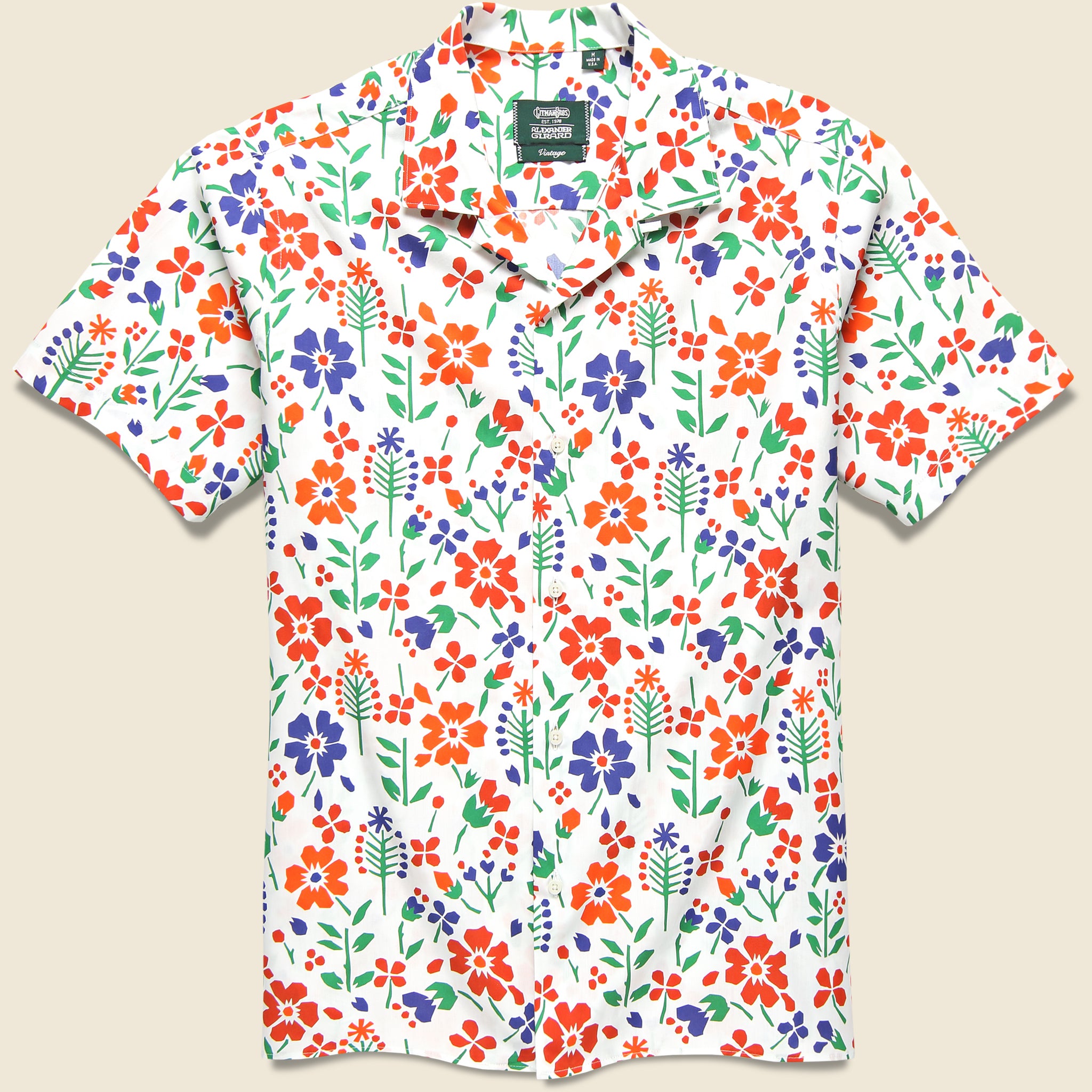Alexander Girard Flores Camp Shirt - White - Gitman Vintage - STAG Provisions - Tops - S/S Woven - Floral