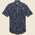 Indigo Bandana Shirt - Navy - Gitman Vintage - STAG Provisions - Tops - S/S Woven - Other Pattern