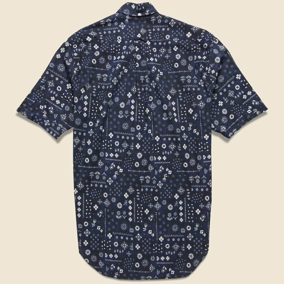 Indigo Bandana Shirt - Navy - Gitman Vintage - STAG Provisions - Tops - S/S Woven - Other Pattern