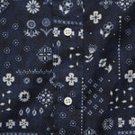 Indigo Bandana Shirt - Navy - Gitman Vintage - STAG Provisions - Tops - S/S Woven - Other Pattern