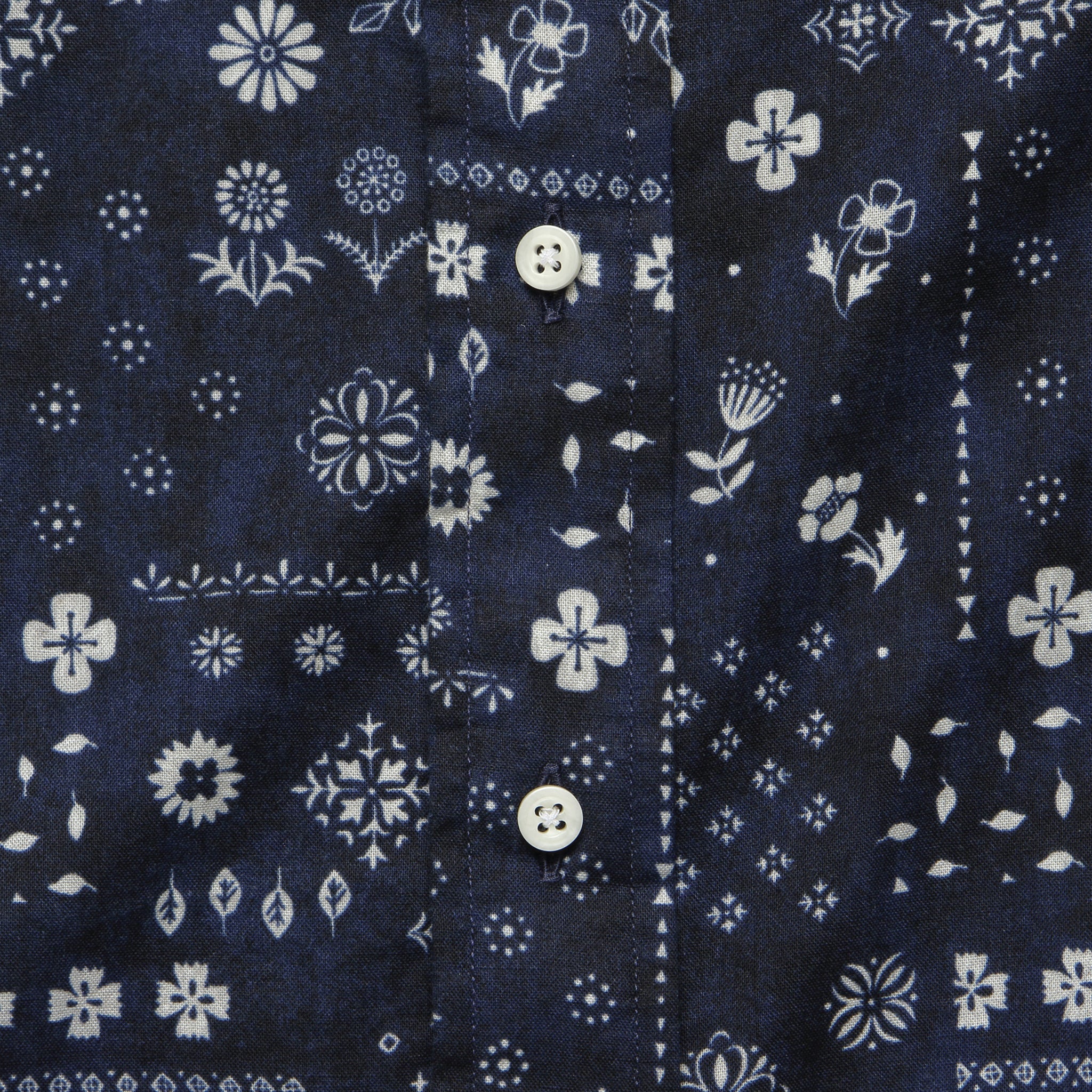 Indigo Bandana Shirt - Navy - Gitman Vintage - STAG Provisions - Tops - S/S Woven - Other Pattern