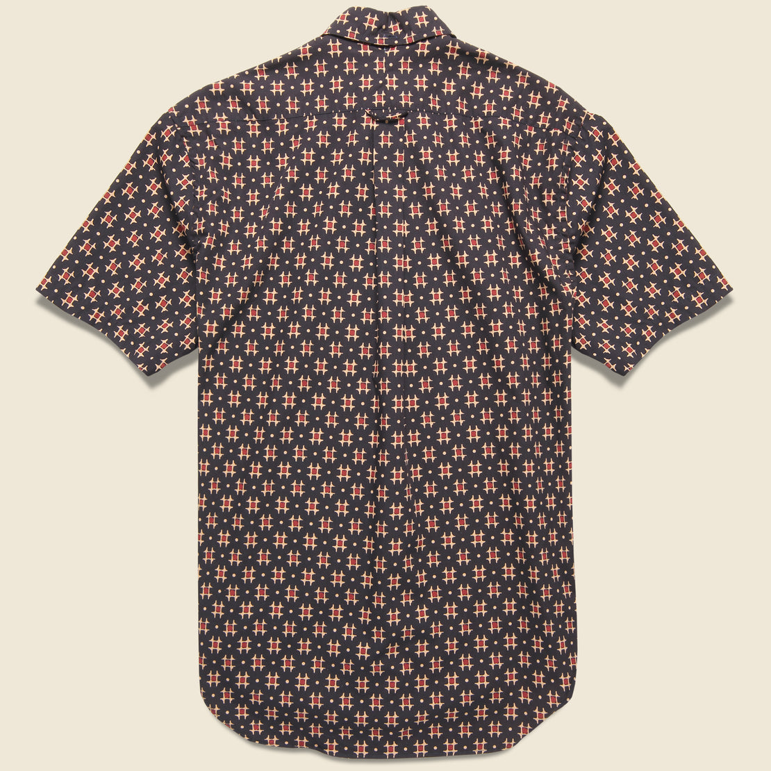 Window Batik Block Print Shirt - Black - Gitman Vintage - STAG Provisions - Tops - S/S Woven - Other Pattern