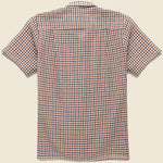 Eco Open Weave Camp Shirt - Red/Navy - Gitman Vintage - STAG Provisions - Tops - S/S Woven - Plaid