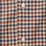 Eco Open Weave Camp Shirt - Red/Navy - Gitman Vintage - STAG Provisions - Tops - S/S Woven - Plaid