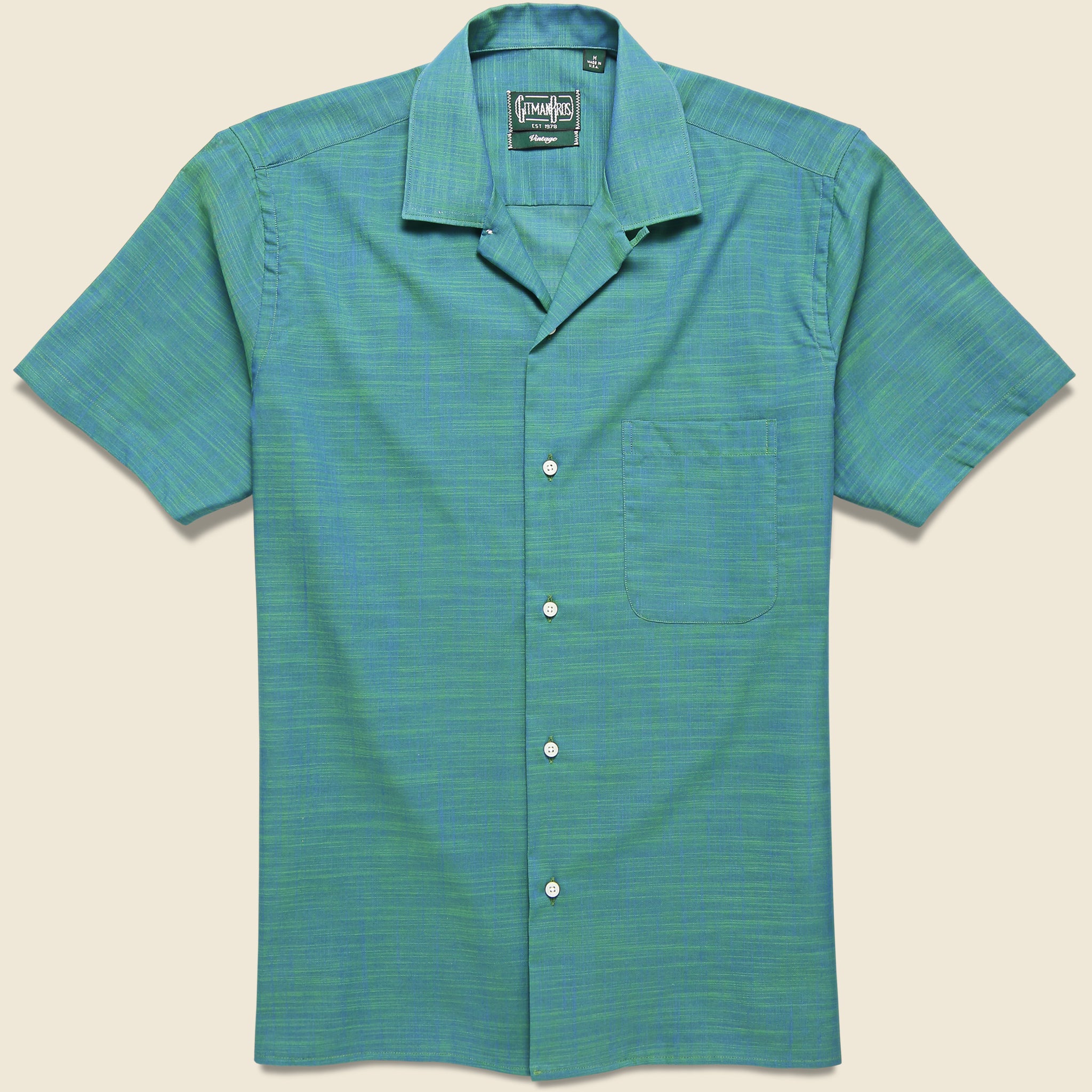 Iridescent Madras Shirt - Green - Gitman Vintage - STAG Provisions - Tops - S/S Woven - Solid