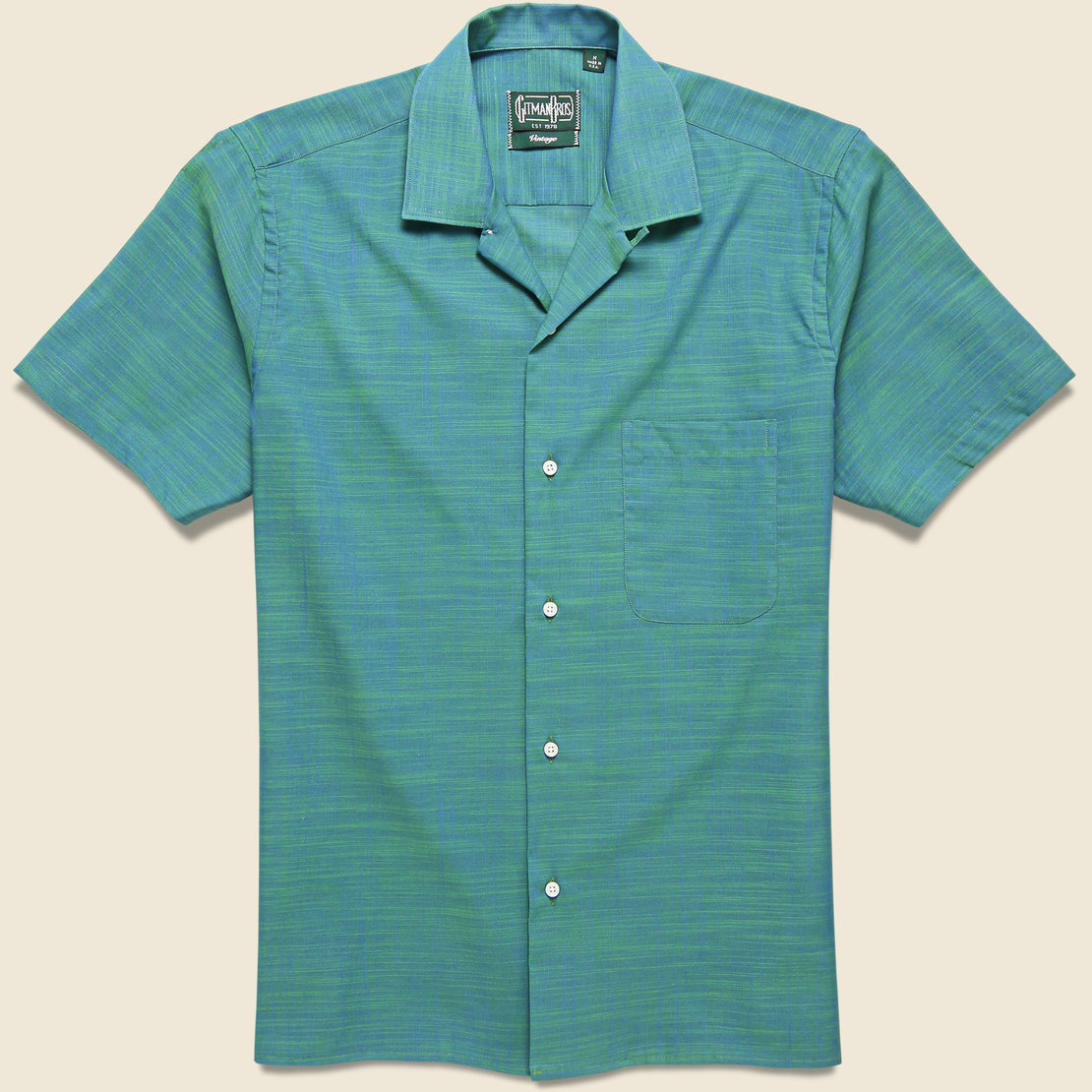 Gitman Vintage Iridescent Madras Shirt - Green