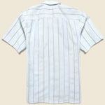 Tencel/Linen Woven Stripe Shirt - Blue/Brown - Gitman Vintage - STAG Provisions - Tops - S/S Woven - Stripe