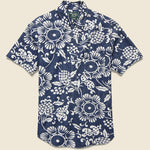 Duke's Pareo Blue Popover Shirt - Blue - Gitman Vintage - STAG Provisions - Tops - S/S Woven - Floral