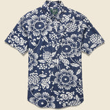 Duke's Pareo Blue Popover Shirt - Blue - Gitman Vintage - STAG Provisions - Tops - S/S Woven - Floral