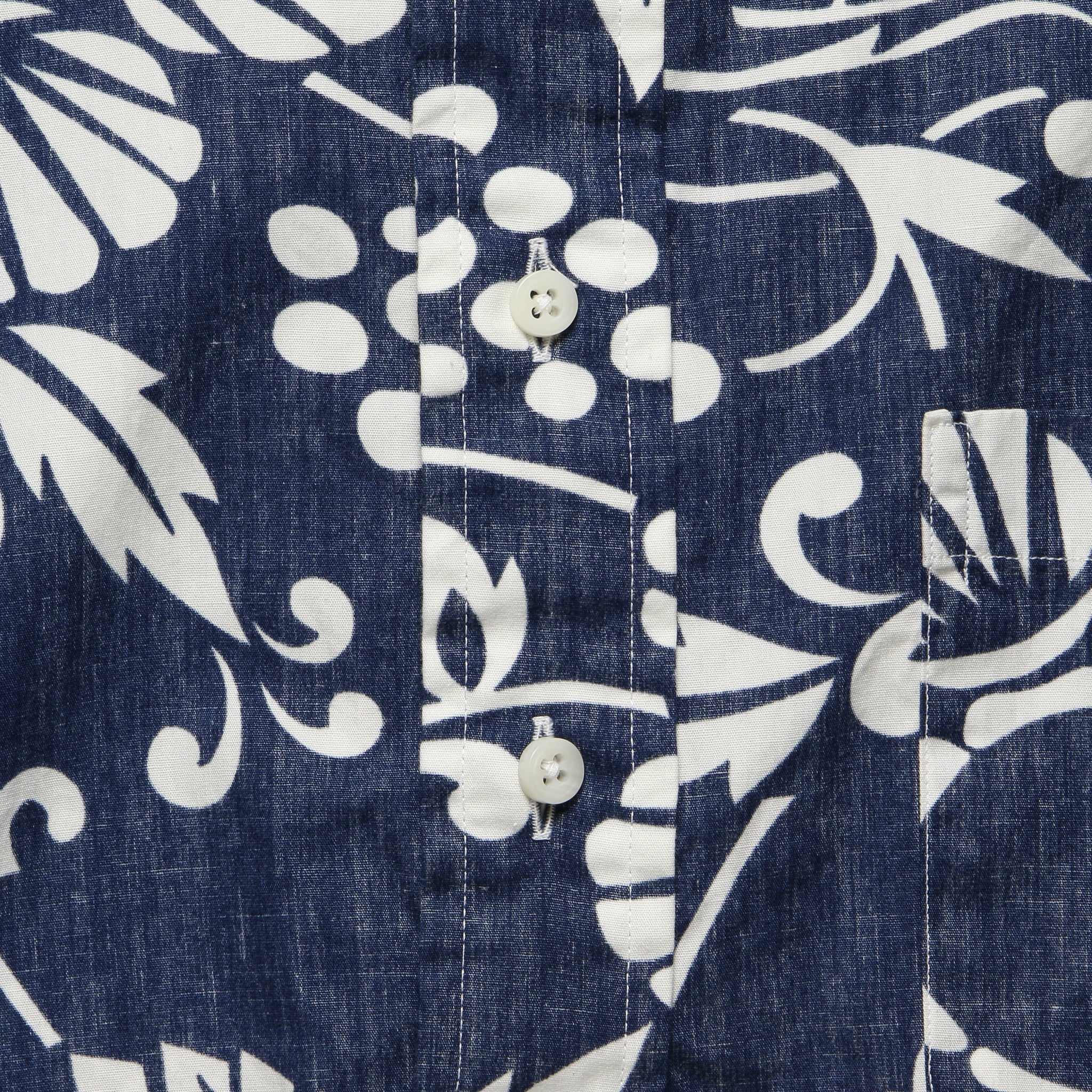 Duke's Pareo Blue Popover Shirt - Blue - Gitman Vintage - STAG Provisions - Tops - S/S Woven - Floral