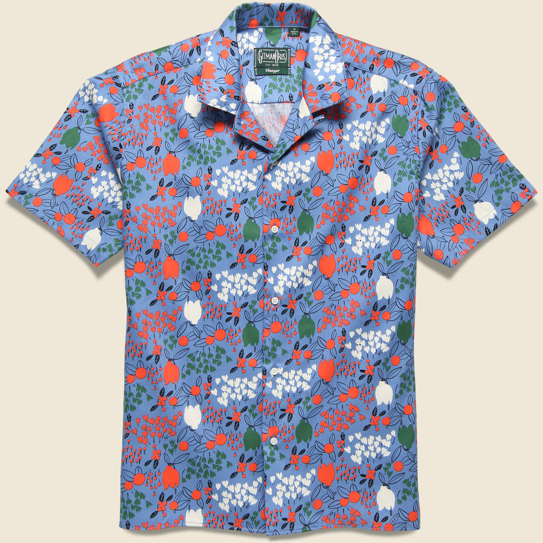 Gitman Vintage Tulip Fields Shirt - Blue