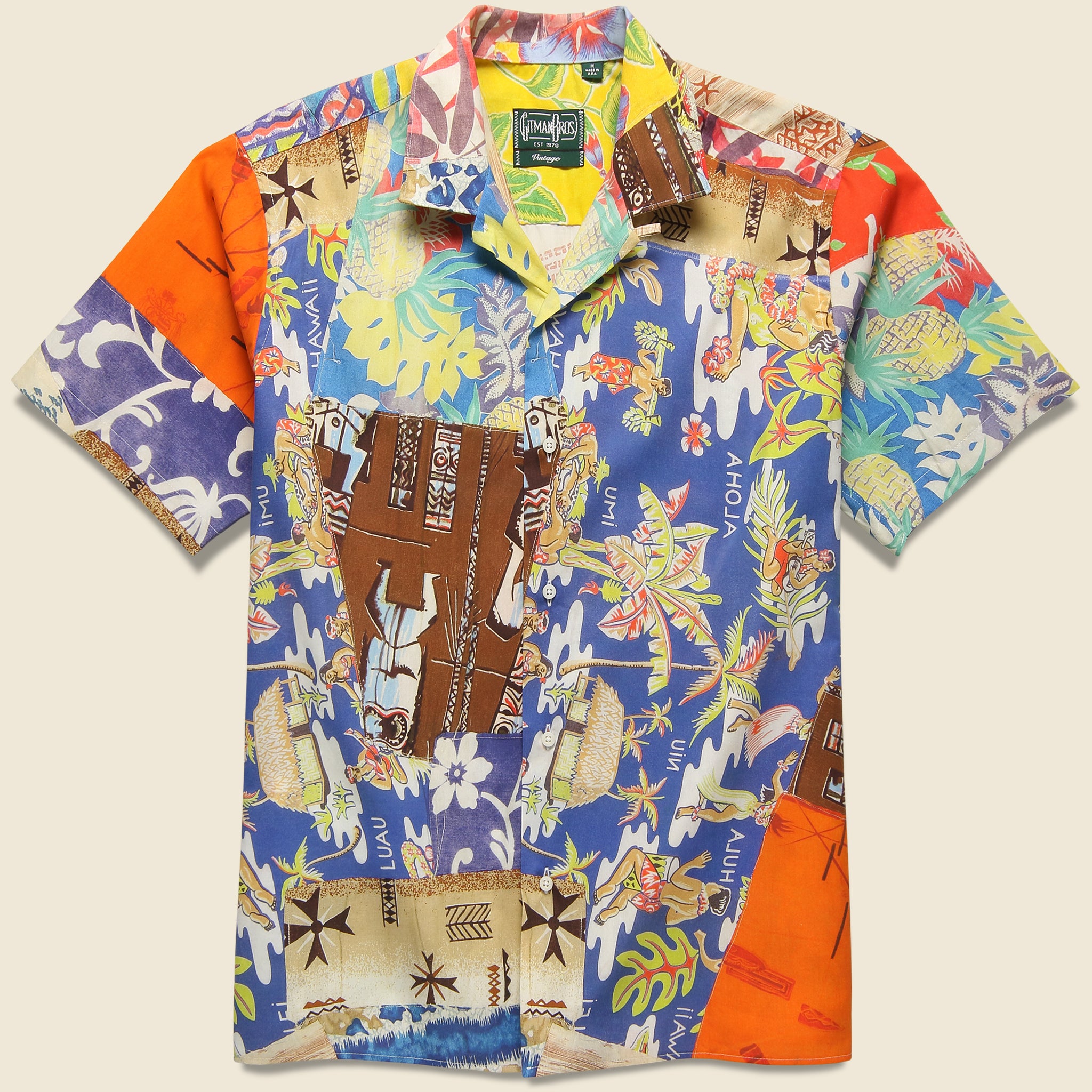 Aloha Quilt Shirt - Multi - Gitman Vintage - STAG Provisions - Tops - S/S Woven - Other Pattern