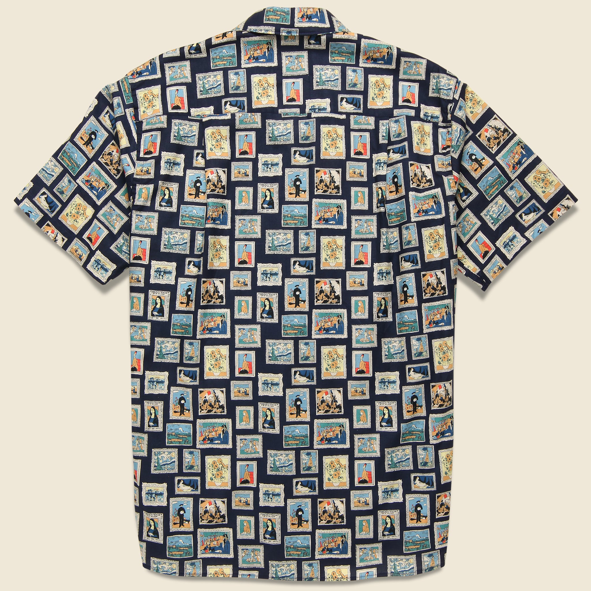 Old Masters Shirt - Navy - Gitman Vintage - STAG Provisions - Tops - S/S Woven - Other Pattern