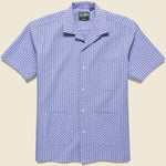 Summer Ready Jacquard Shirt - Blue - Gitman Vintage - STAG Provisions - Tops - S/S Woven - Other Pattern