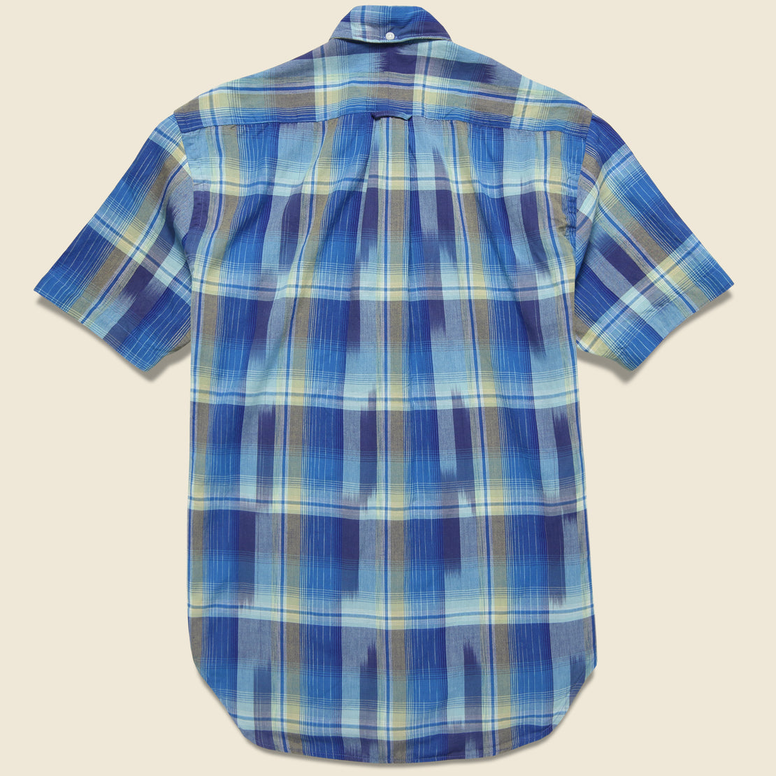 Ikat Madras Shirt - Blue