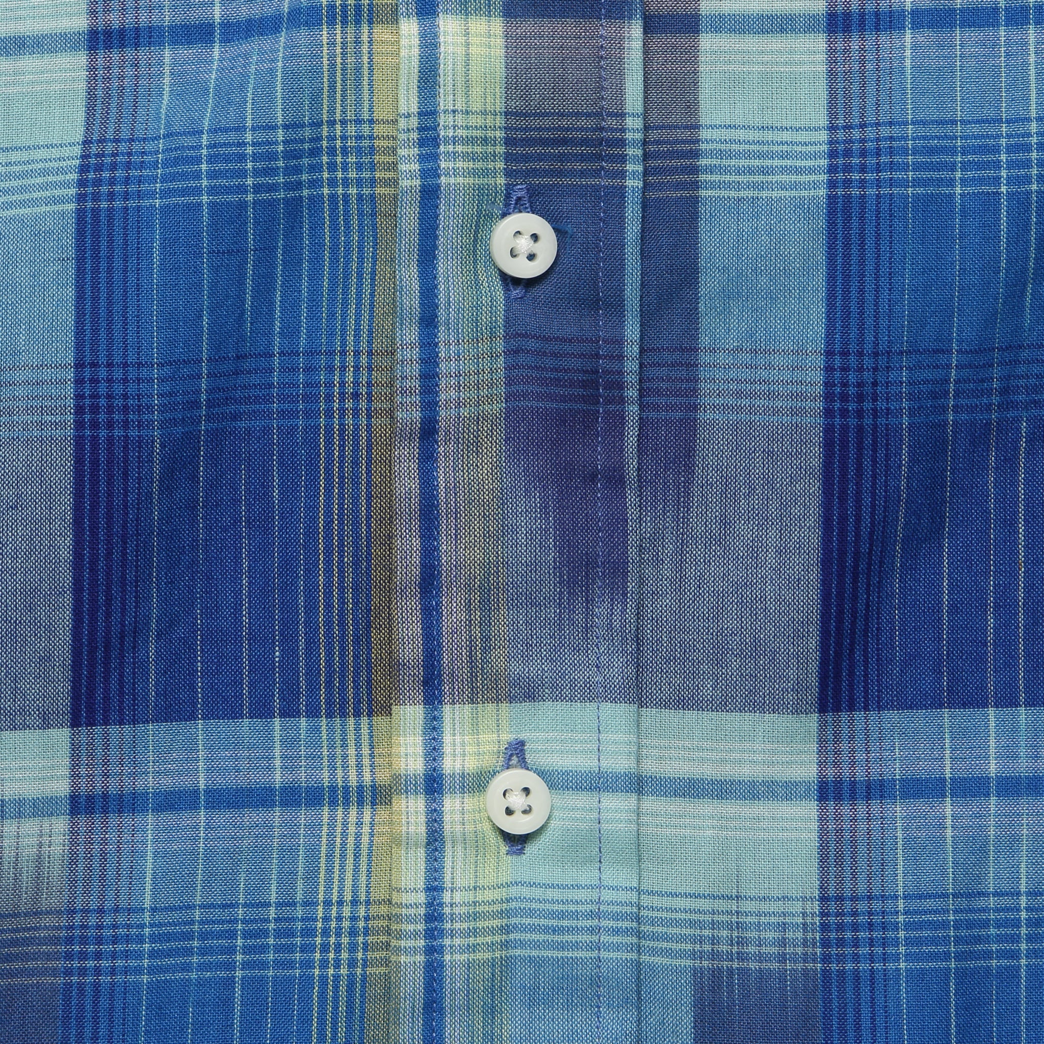 Ikat Madras Shirt - Blue - Gitman Vintage - STAG Provisions - Tops - S/S Woven - Plaid