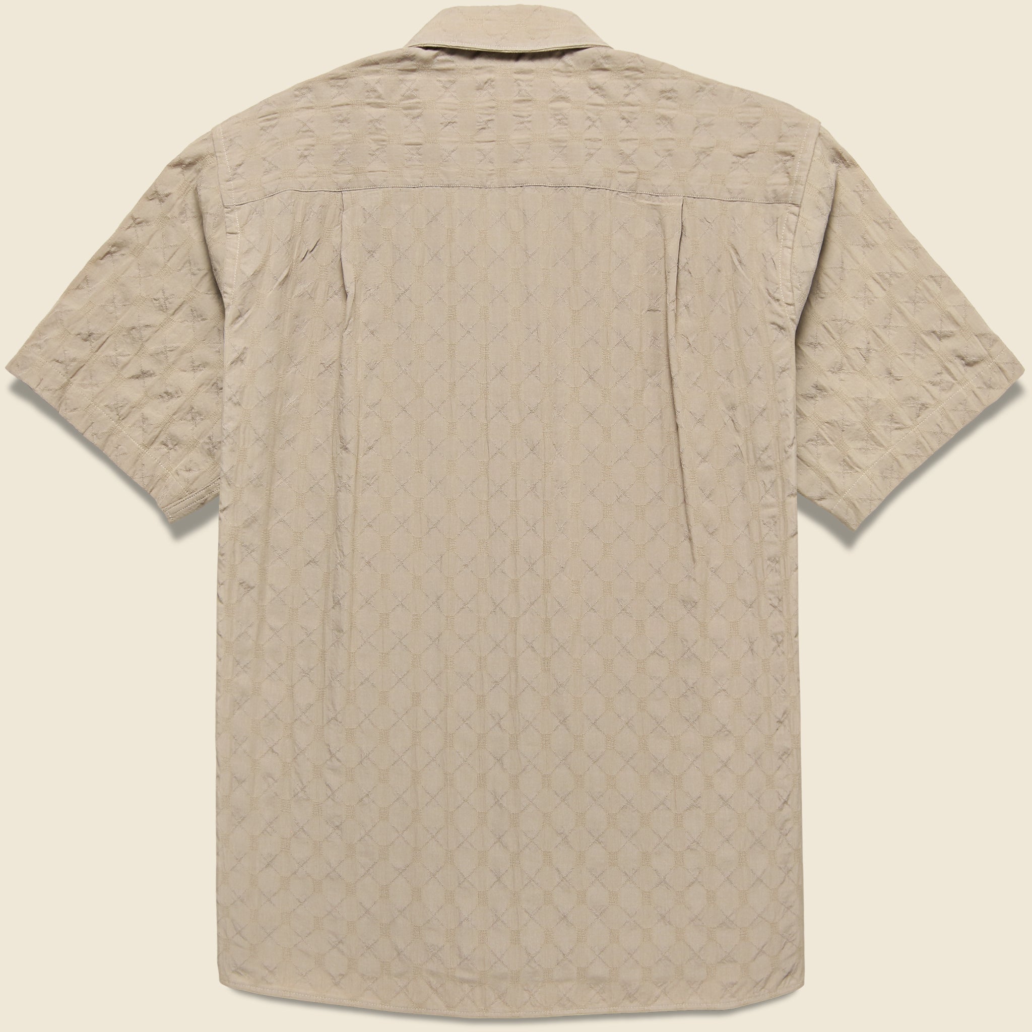 
                          Japanese Ripple Jacquard Shirt - Tan - Gitman Vintage - STAG Provisions - Tops - S/S Woven - Solid
                        