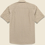 Japanese Ripple Jacquard Shirt - Tan - Gitman Vintage - STAG Provisions - Tops - S/S Woven - Solid