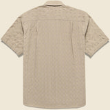 Japanese Ripple Jacquard Shirt - Tan - Gitman Vintage - STAG Provisions - Tops - S/S Woven - Solid