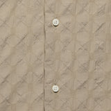 Japanese Ripple Jacquard Shirt - Tan - Gitman Vintage - STAG Provisions - Tops - S/S Woven - Solid