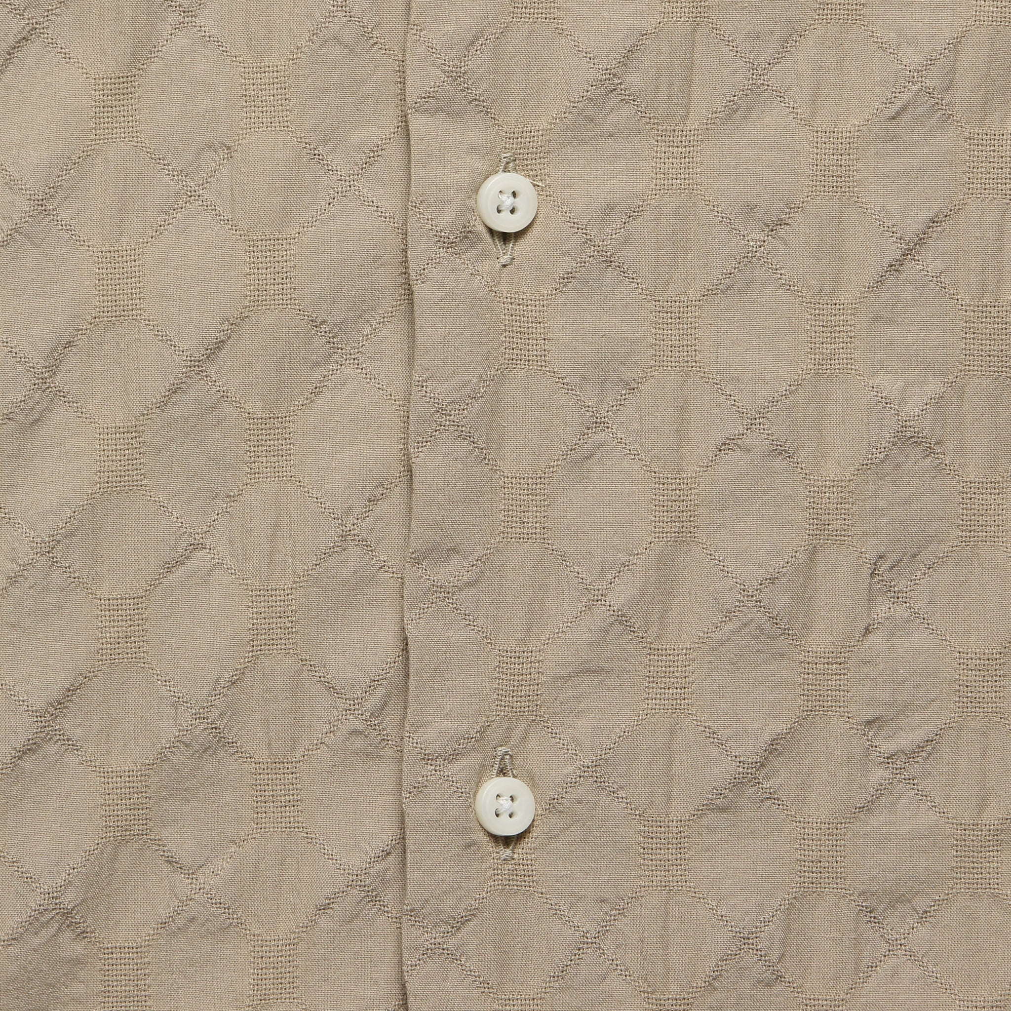 Japanese Ripple Jacquard Shirt - Tan - Gitman Vintage - STAG Provisions - Tops - S/S Woven - Solid